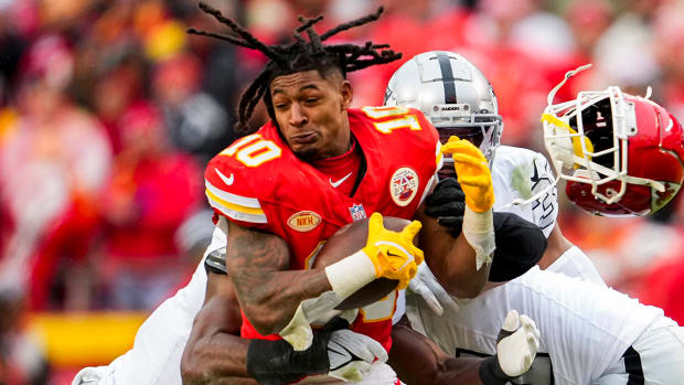 Kansas City Chiefs running back Isiah Pacheco